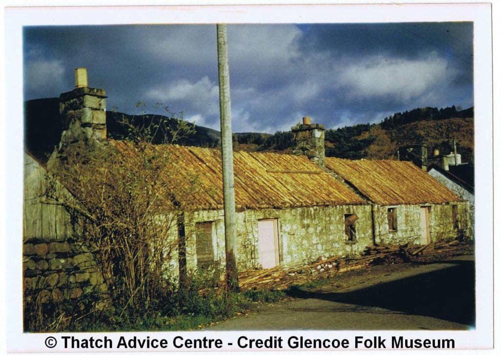 Glencoe Folk Museum 1971 original heather found beneath the corrugate iron roof