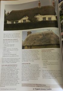 Listed Heritage Magazine Issue 129 page 2 thatching