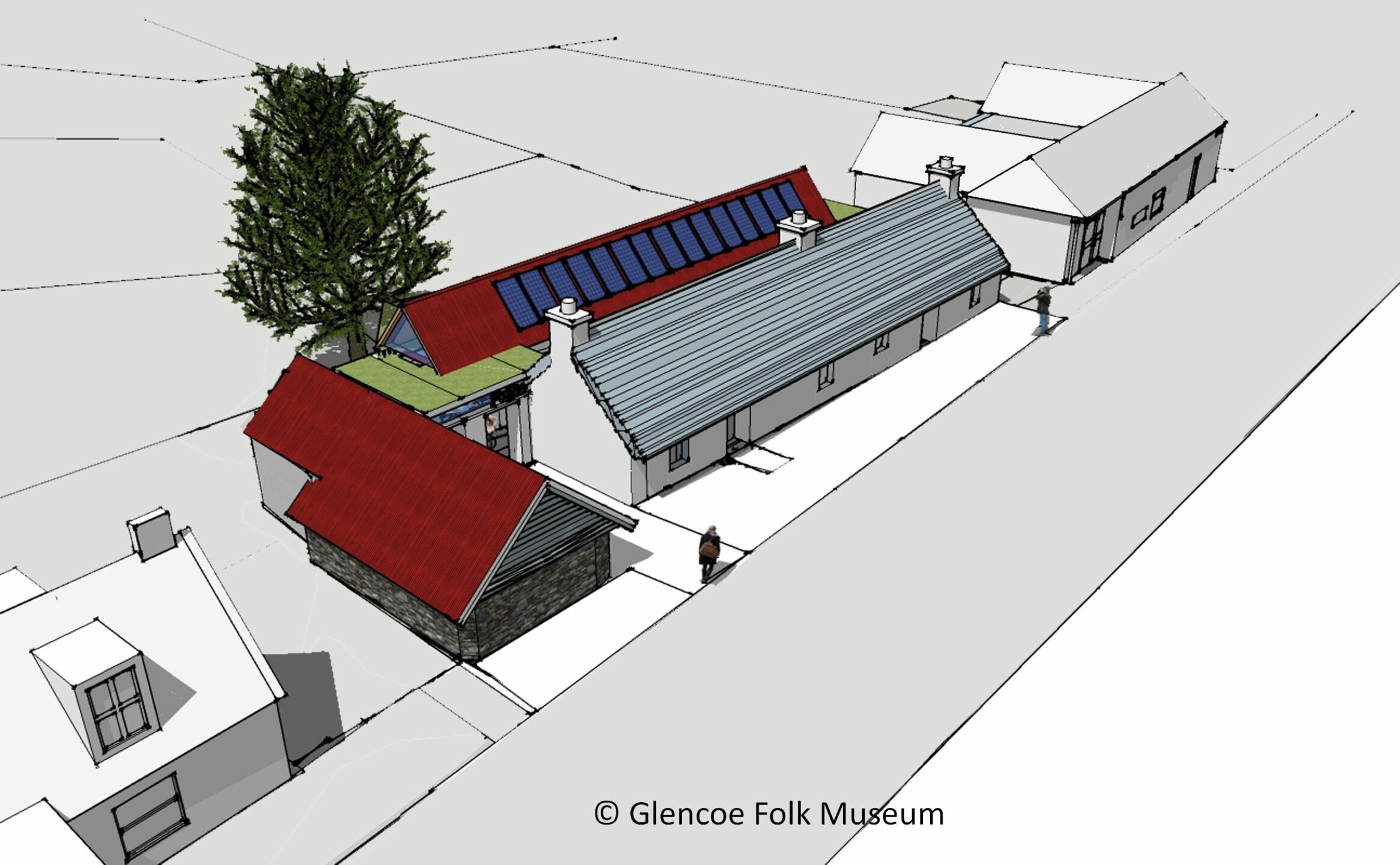 Thatch Advice Centre - Glenco Folk Museum redevelopment - Peter Drummond Architects