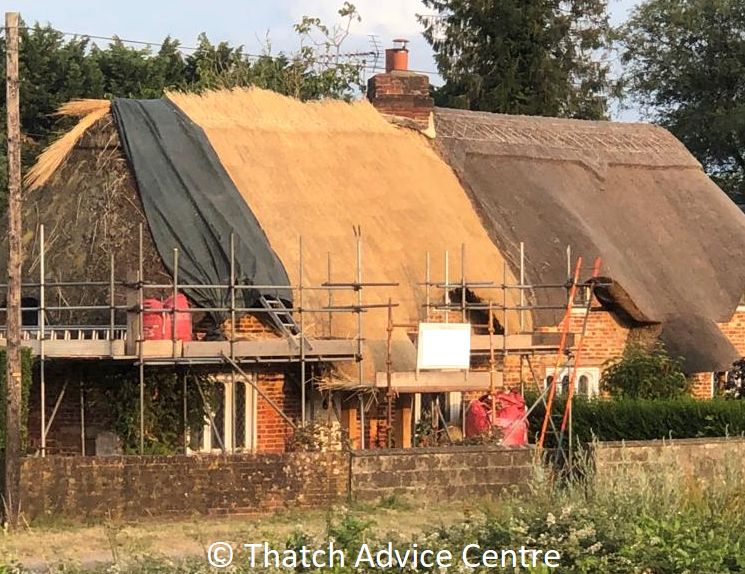Up-front deposits for thatching - scaffolding